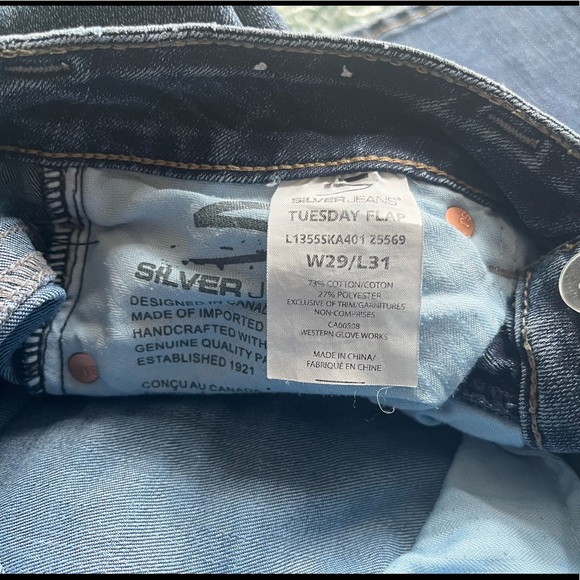 Womens Silver Jeans Tuesday Flap - Picture 8 of 10